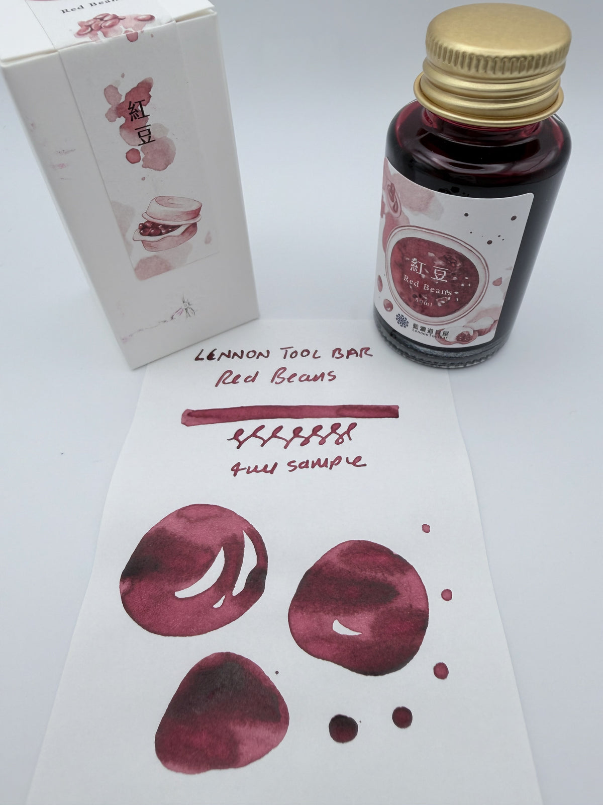 Lennon Tool Bar Winter Tonics Red Beans - 4ml Fountain Pen Ink Sample Vial