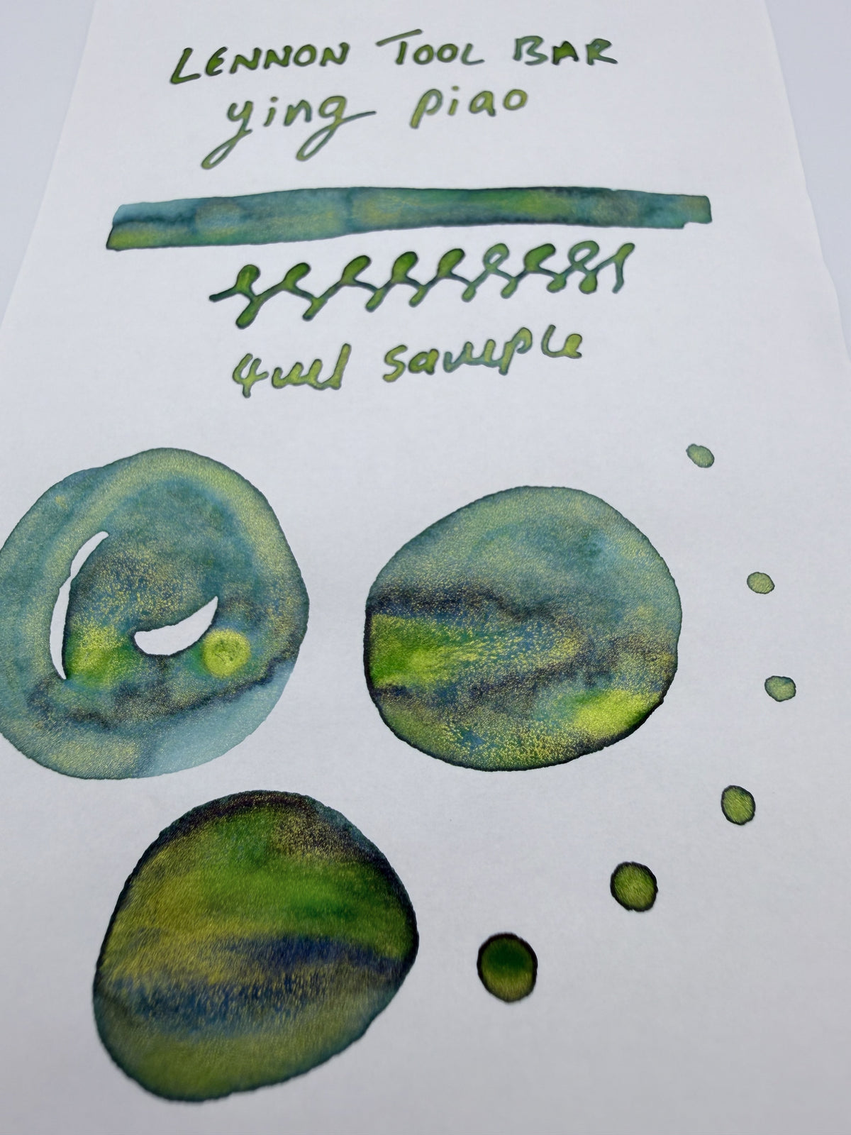 Lennon Tool Bar The Poetry of Light Ying Piao - 4ml Fountain Pen Ink Sample