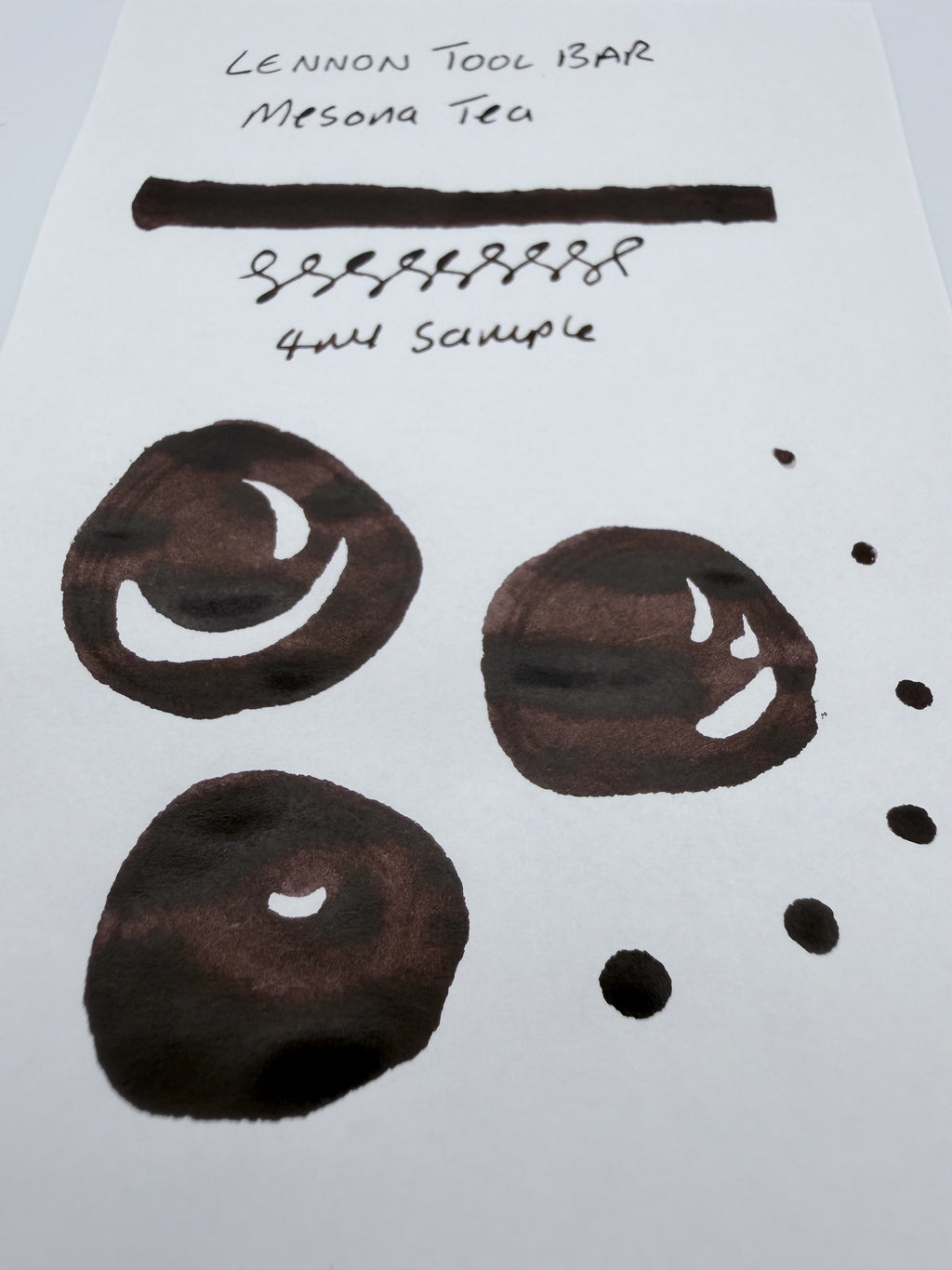 Lennon Tool Bar Taiwan Tea #2 Mesona Tea — 4ml Fountain Pen Ink Sample