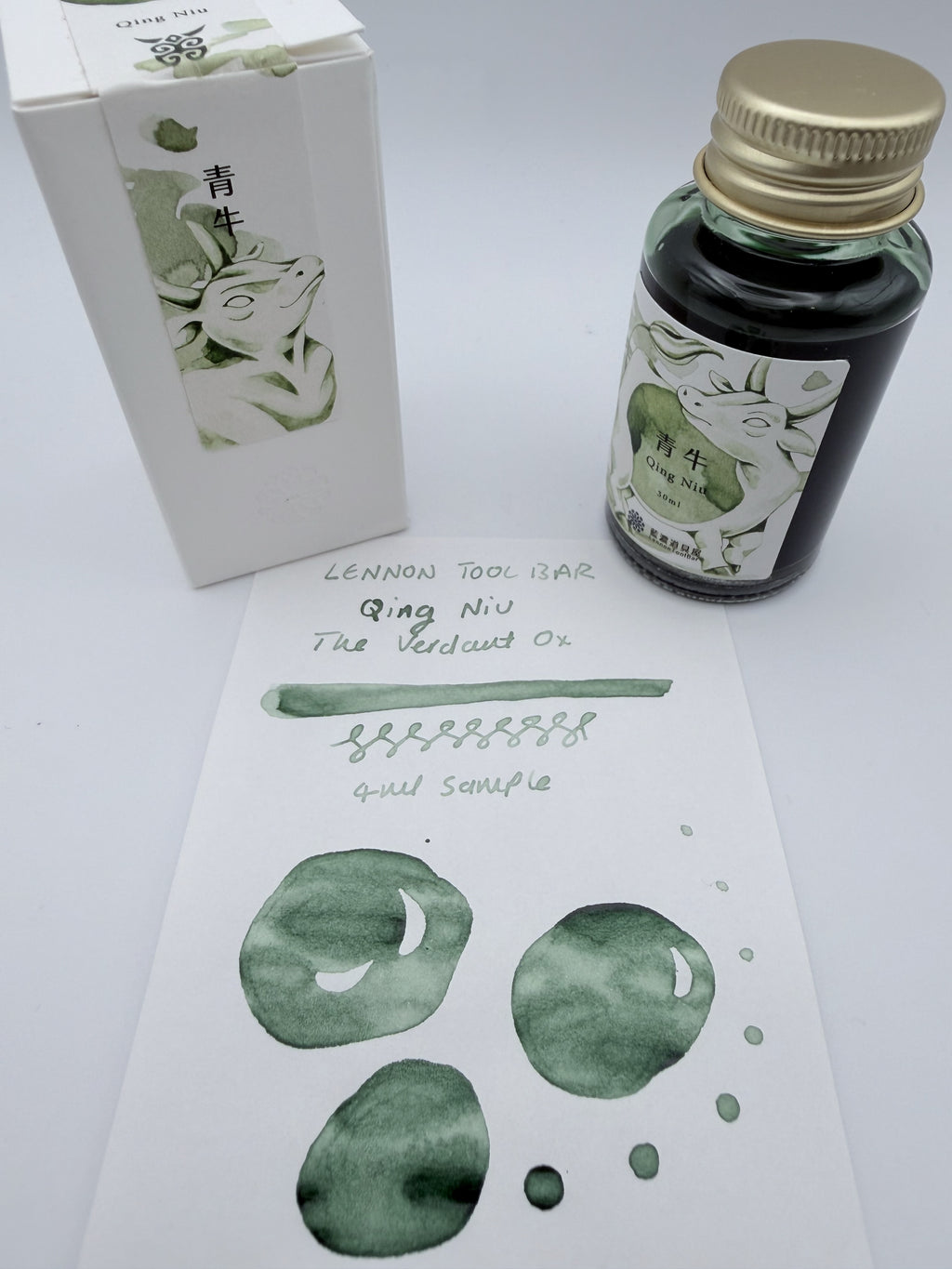 Lennon Tool Bar Guardian Beasts Vol #2 The Verdant Ox — 4ml Fountain Pen Ink Sample