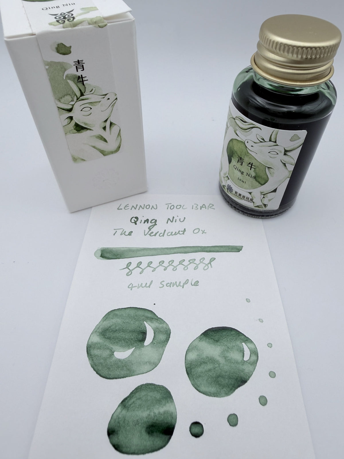 Lennon Tool Bar Guardian Beasts Vol #2 The Verdant Ox — 4ml Fountain Pen Ink Sample