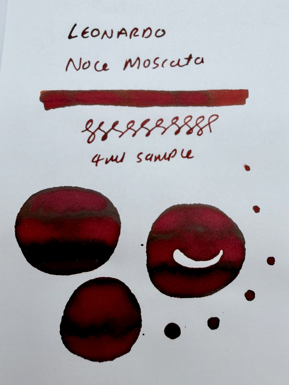 Leonardo Noce Moscata - 4ml Fountain Pen Ink Sample