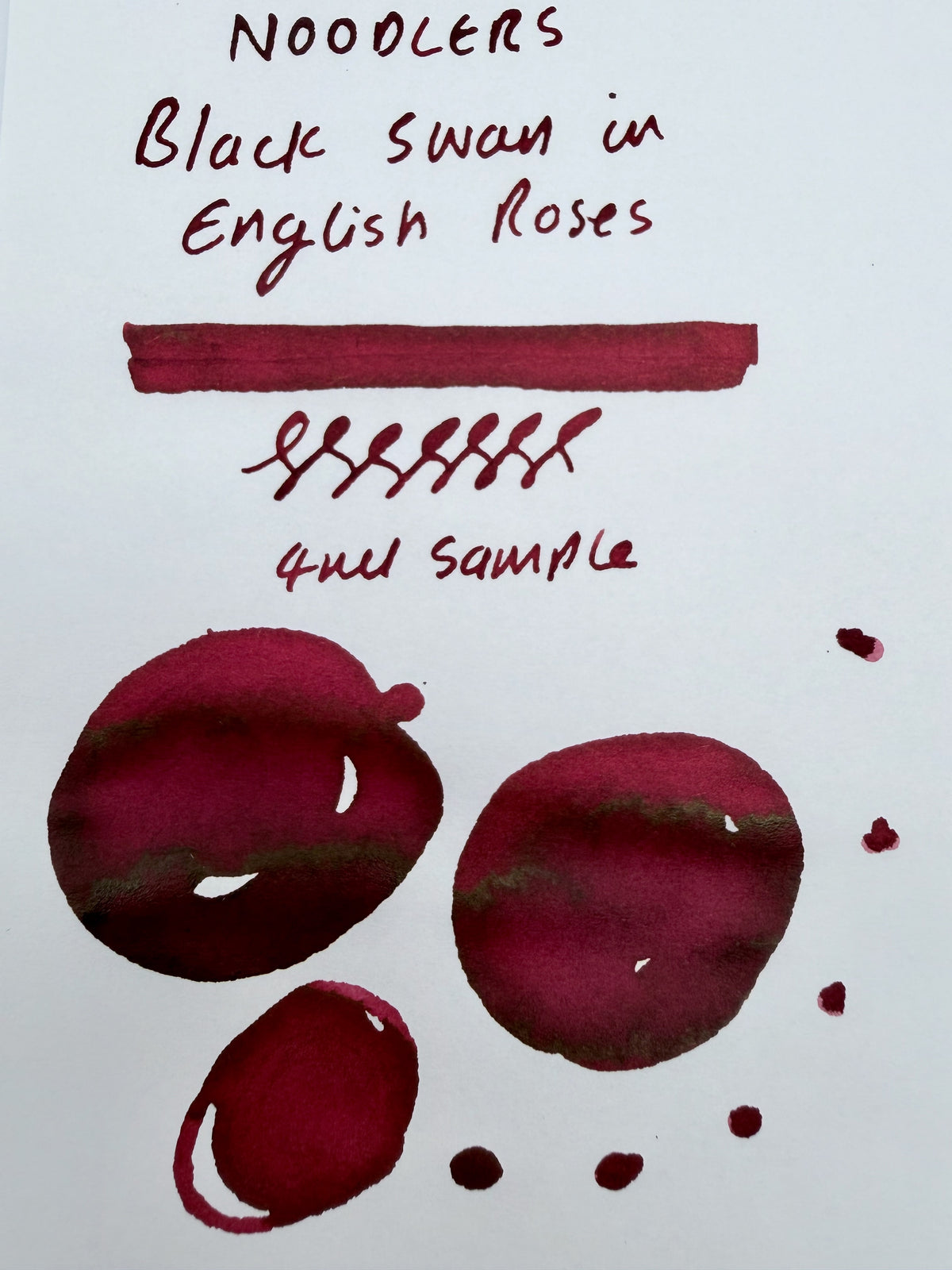 Noodler's Black Swan in English Roses — 4ml Fountain Pen Ink Sample