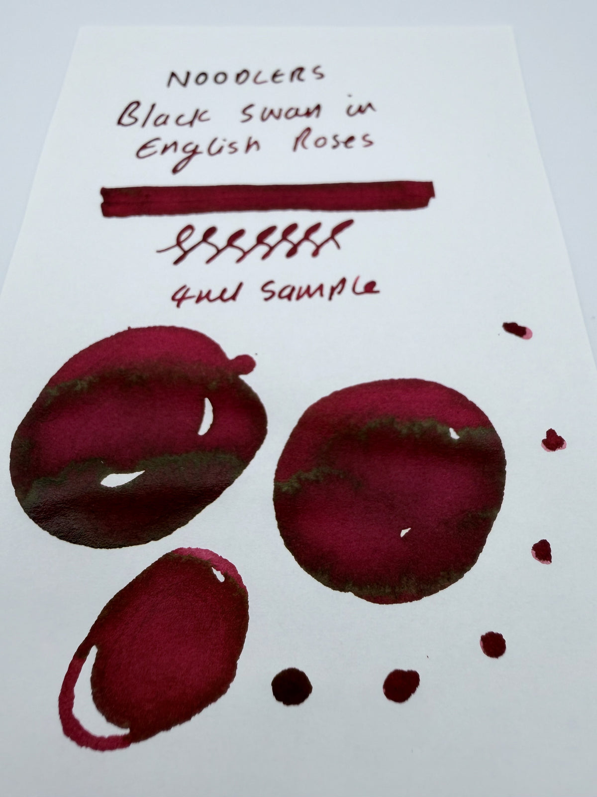 Noodler's Black Swan in English Roses — 4ml Fountain Pen Ink Sample