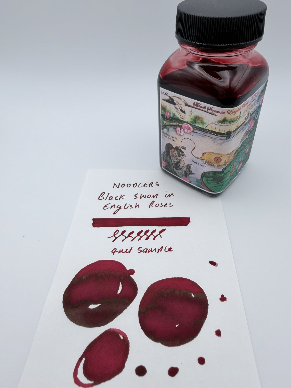 Noodler's Black Swan in English Roses — 4ml Fountain Pen Ink Sample