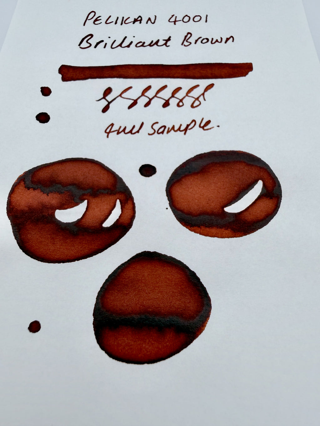 Pelikan 4001 Brilliant Brown — 4ml Fountain Pen Ink Sample