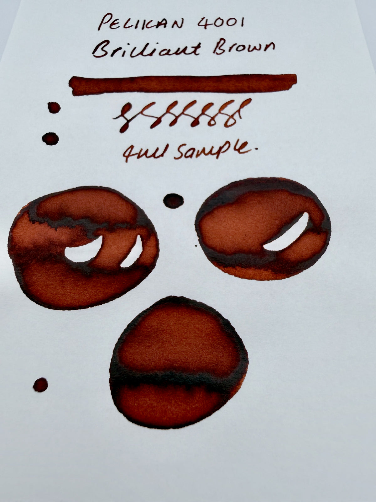 Pelikan 4001 Brilliant Brown — 4ml Fountain Pen Ink Sample