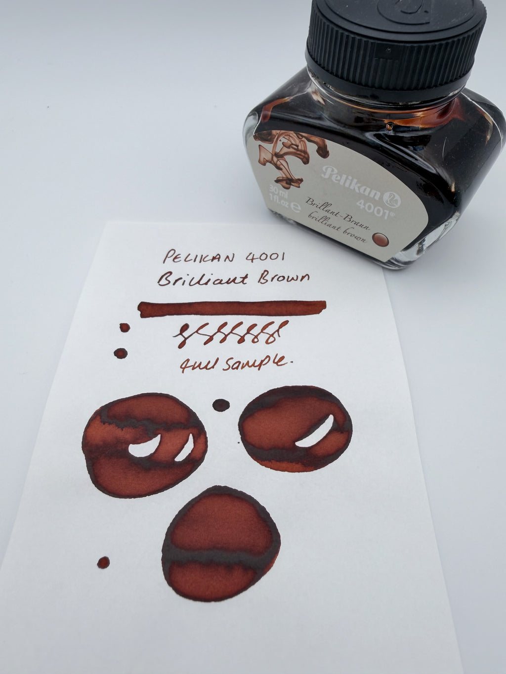 Pelikan 4001 Brilliant Brown — 4ml Fountain Pen Ink Sample