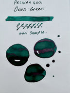 Pelikan 4001 Dark Green — 4ml Fountain Pen Ink Sample