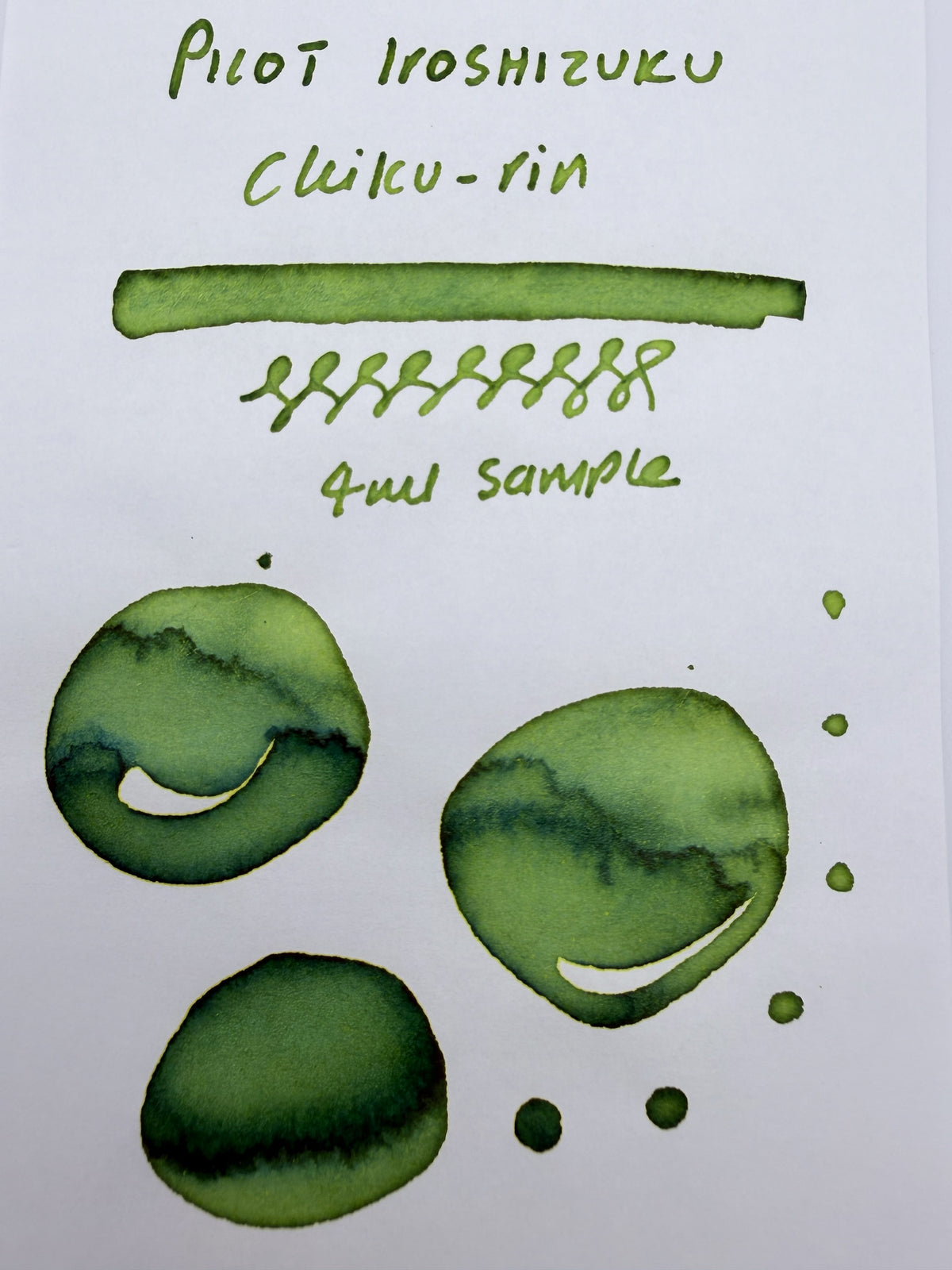 Pilot Iroshizuku Chiku-rin - 4ml Fountain Pen Ink Sample