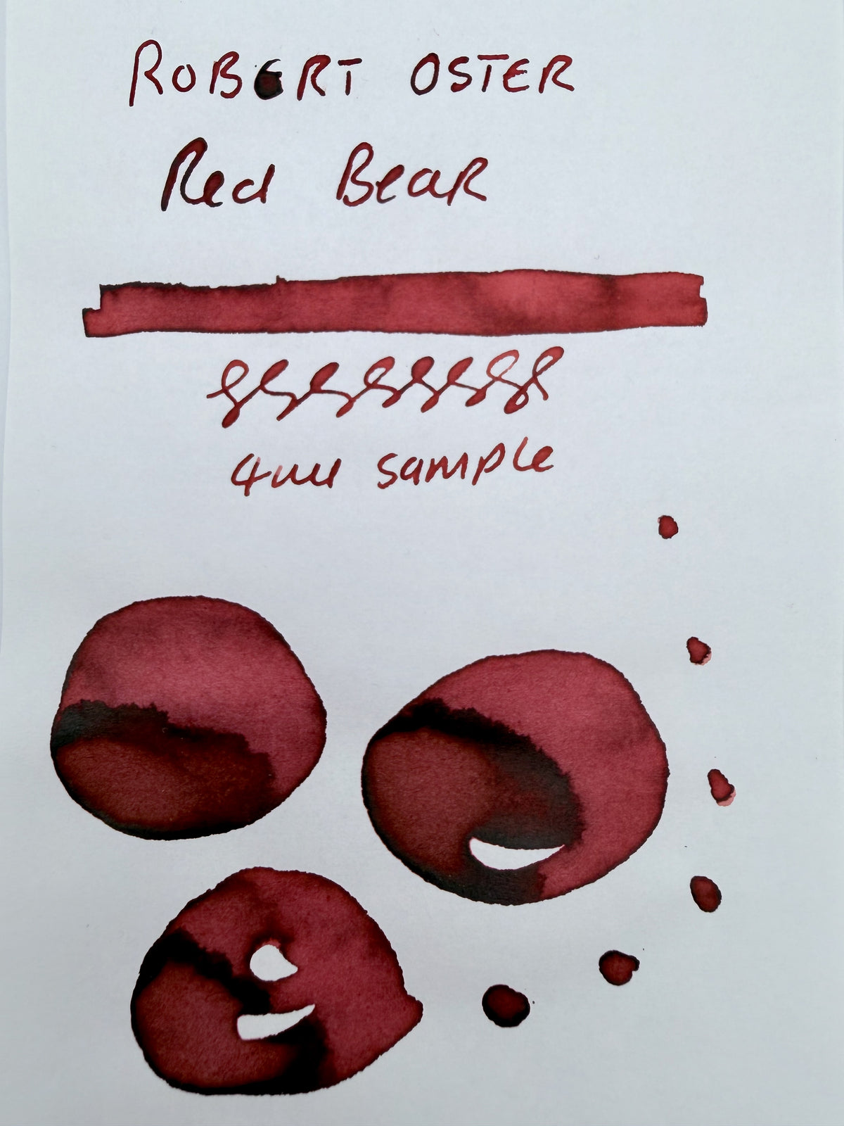 Robert Oster x Vitstyle Red Bear — 4ml Fountain Pen Ink Sample