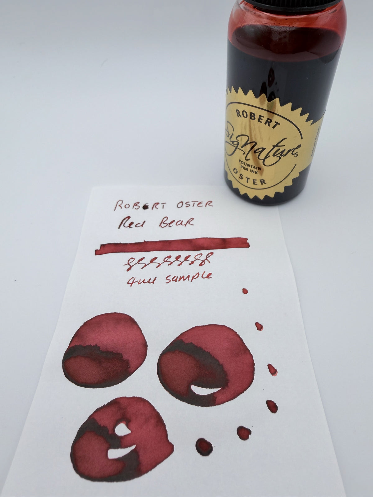 Robert Oster x Vitstyle Red Bear — 4ml Fountain Pen Ink Sample