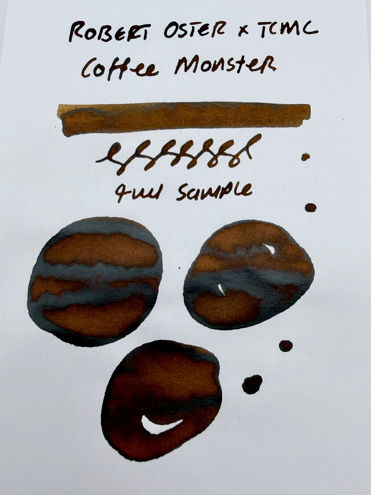 Robert Oster x TCMC Coffee Monster — 4ml Fountain Pen Ink Sample