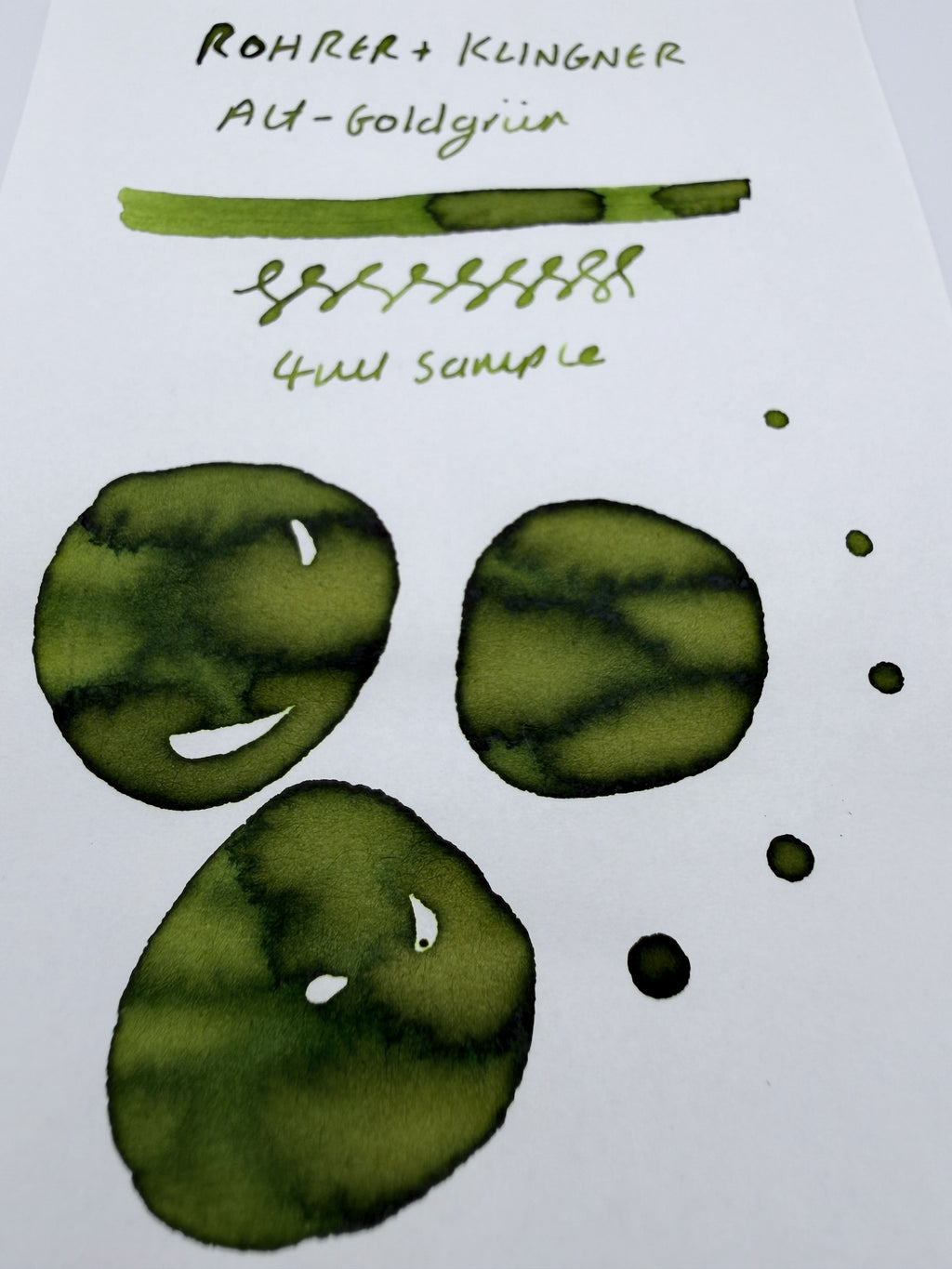 Rohrer & Klingner Alt-Goldgrün - 4ml Fountain Pen Ink Sample