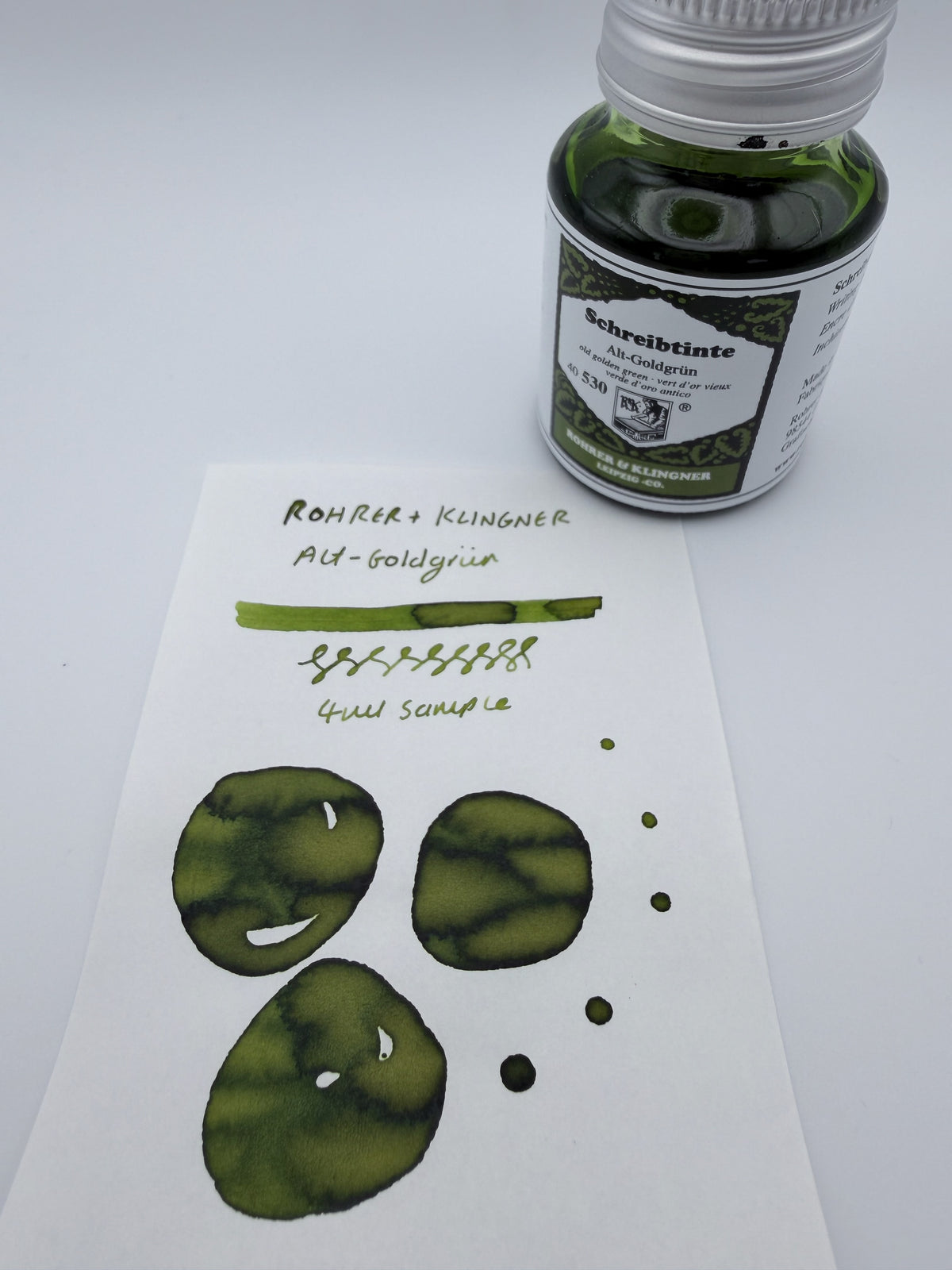 Rohrer & Klingner Alt-Goldgrün - 4ml Fountain Pen Ink Sample
