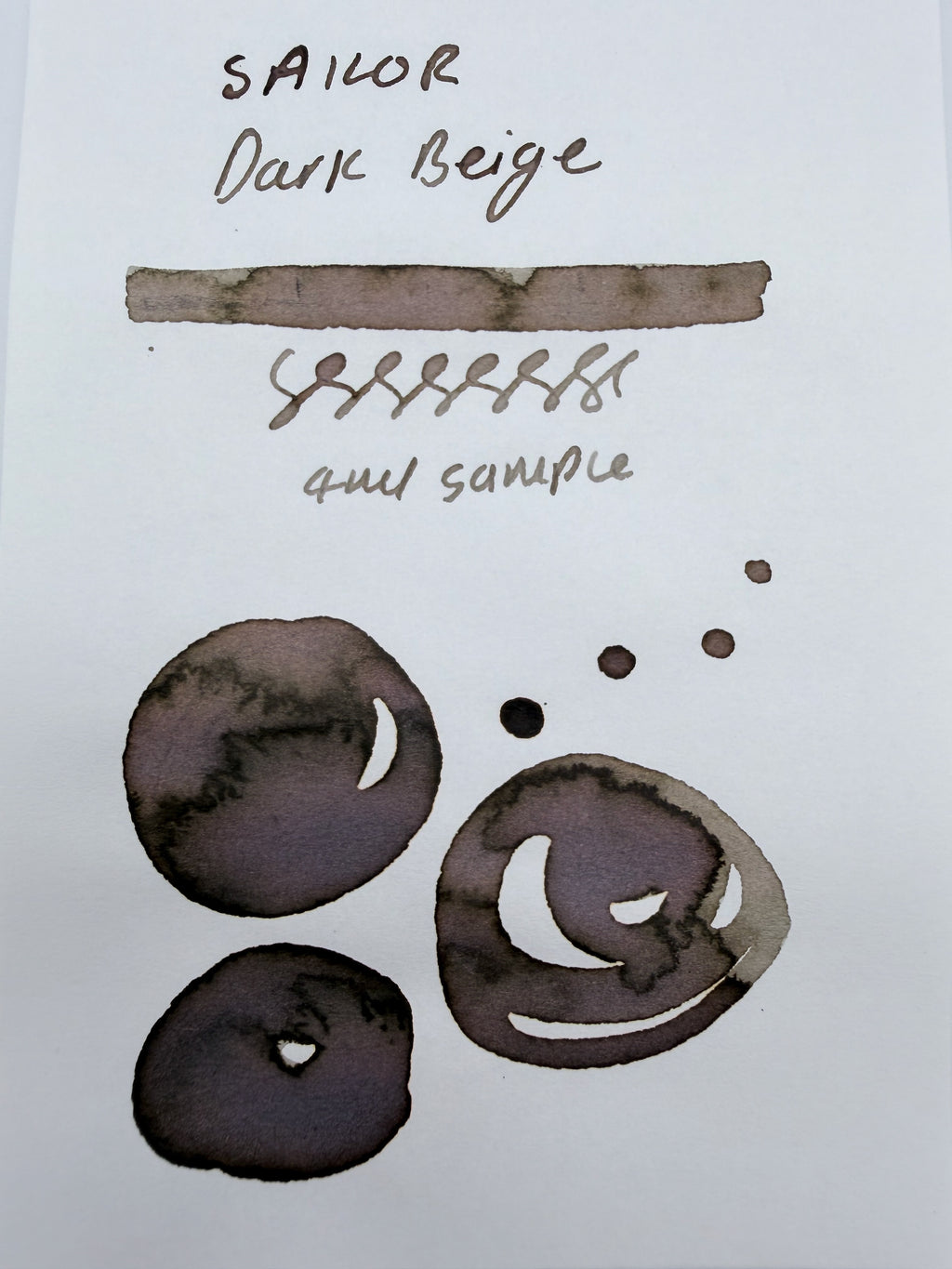 Sailor x mizutama Dark Beige - 4ml Fountain Pen Ink Sample