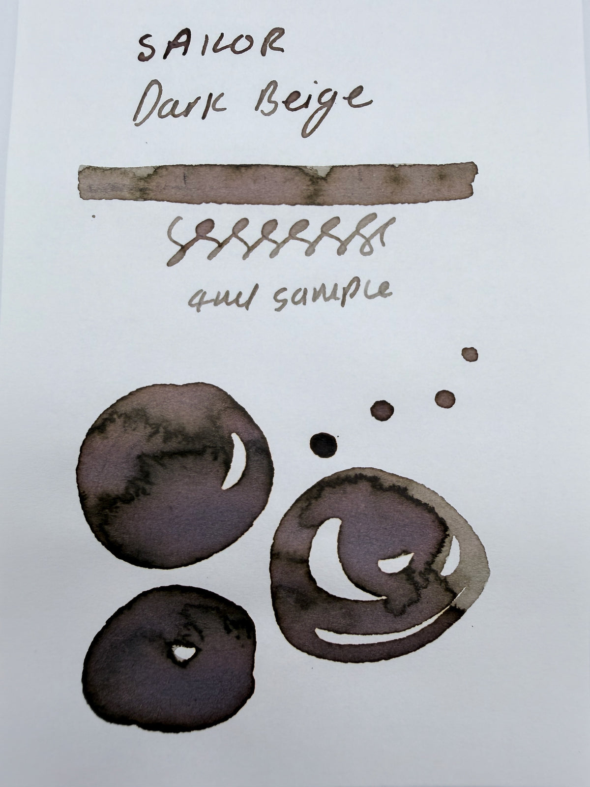 Sailor x mizutama Dark Beige - 4ml Fountain Pen Ink Sample