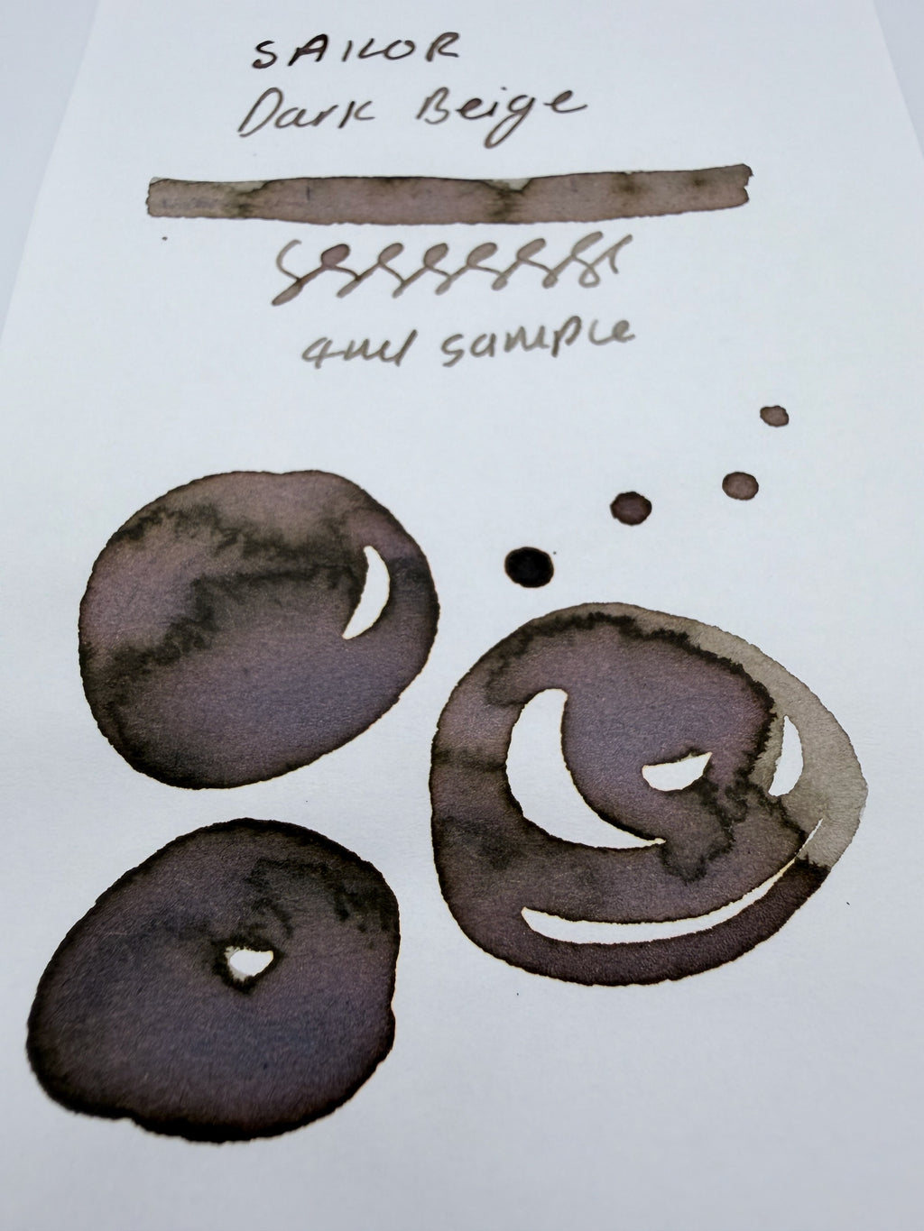 Sailor x mizutama Dark Beige - 4ml Fountain Pen Ink Sample