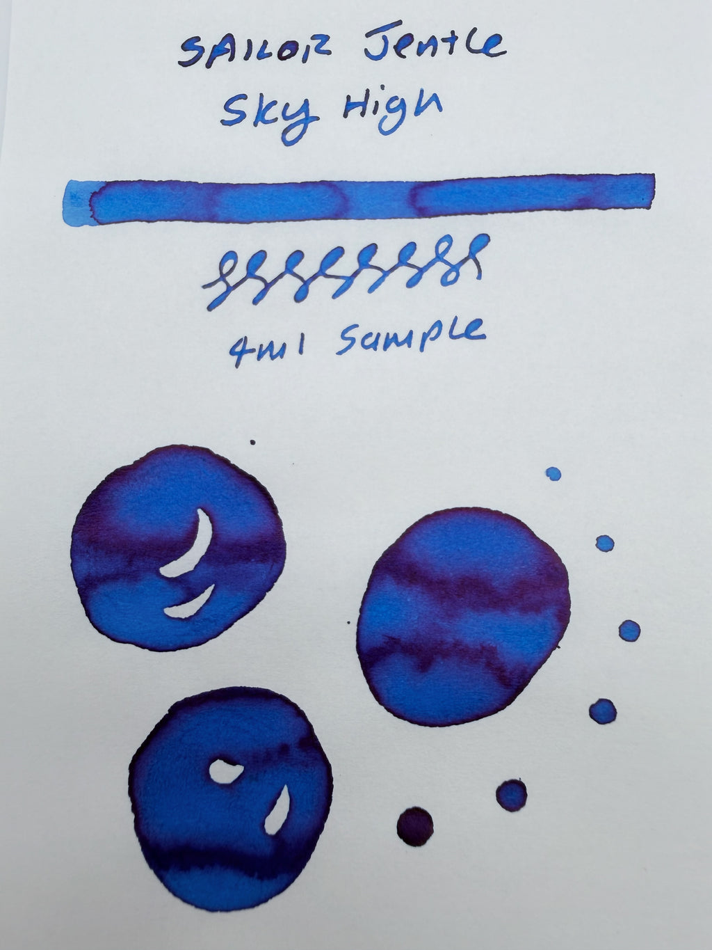 Sailor Jentle Sky High - 4ml Fountain Pen Ink Sample