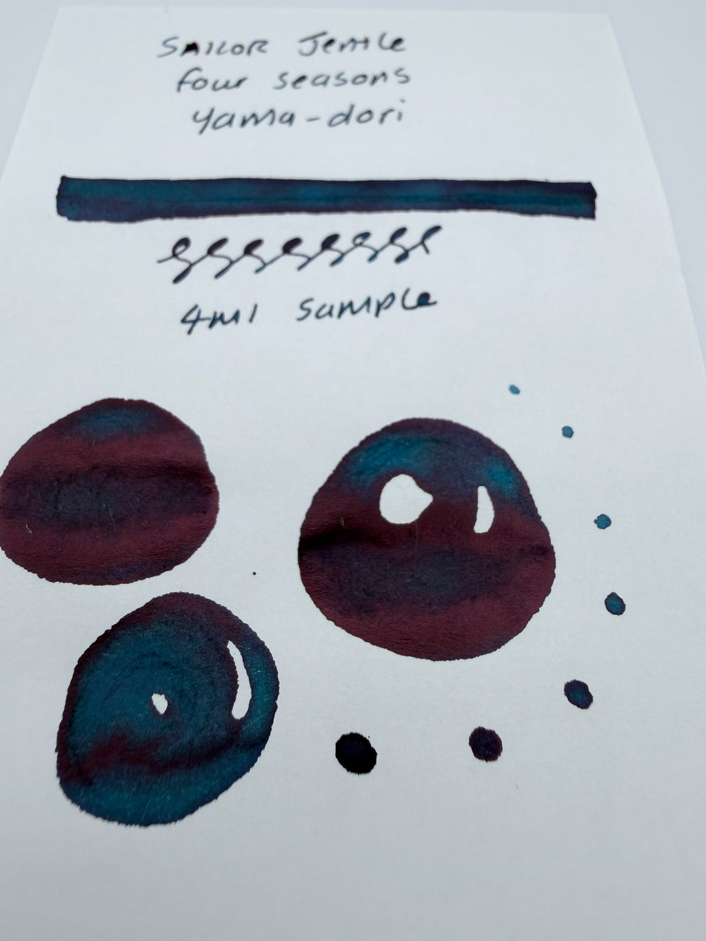 Sailor Jentle Four Seasons Yama-dori - 4ml Fountain Pen Inks Sample