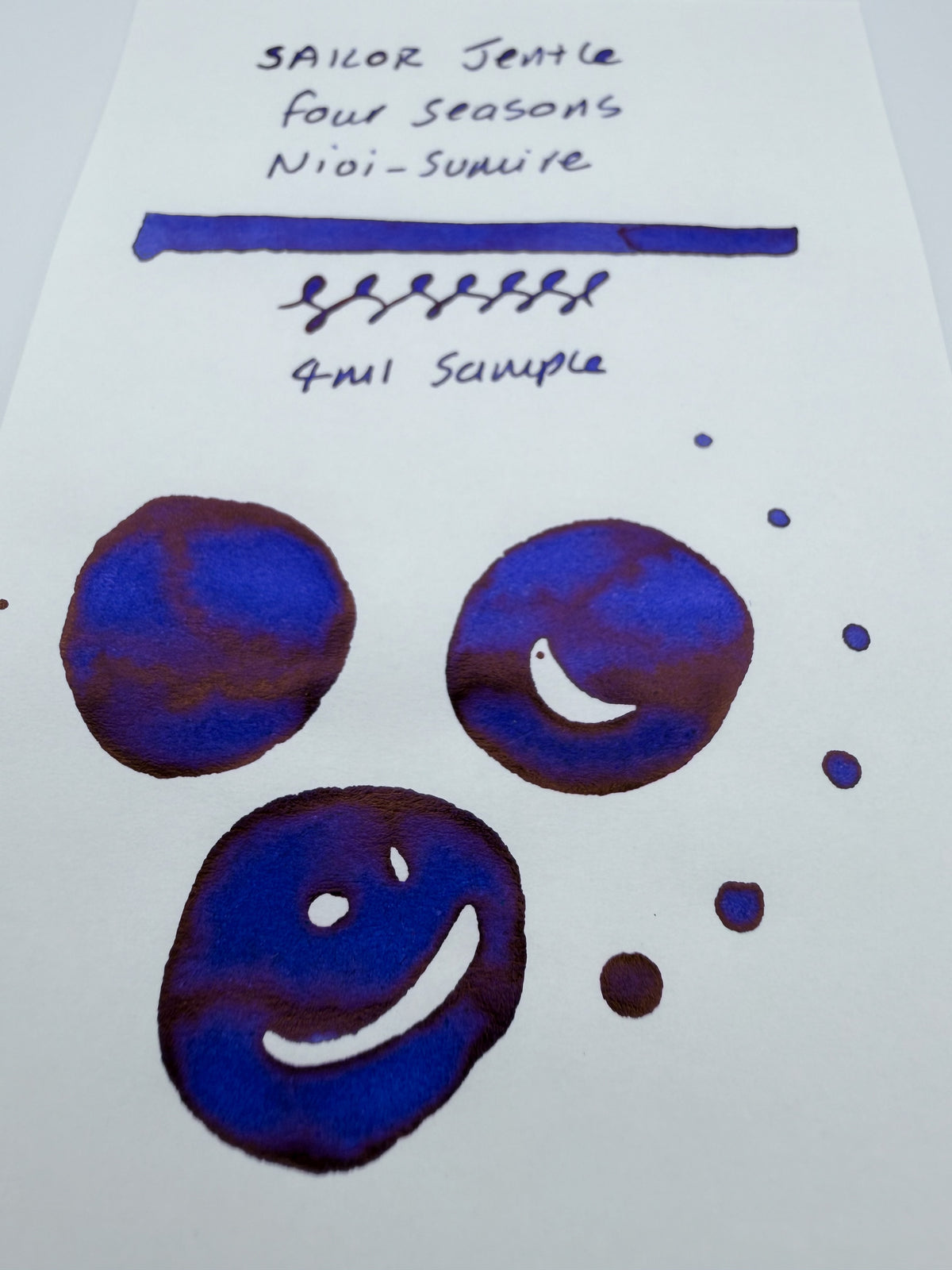 Sailor Jentle Four Seasons Nioi-Sumire - 4ml Fountain Pen Ink Sample