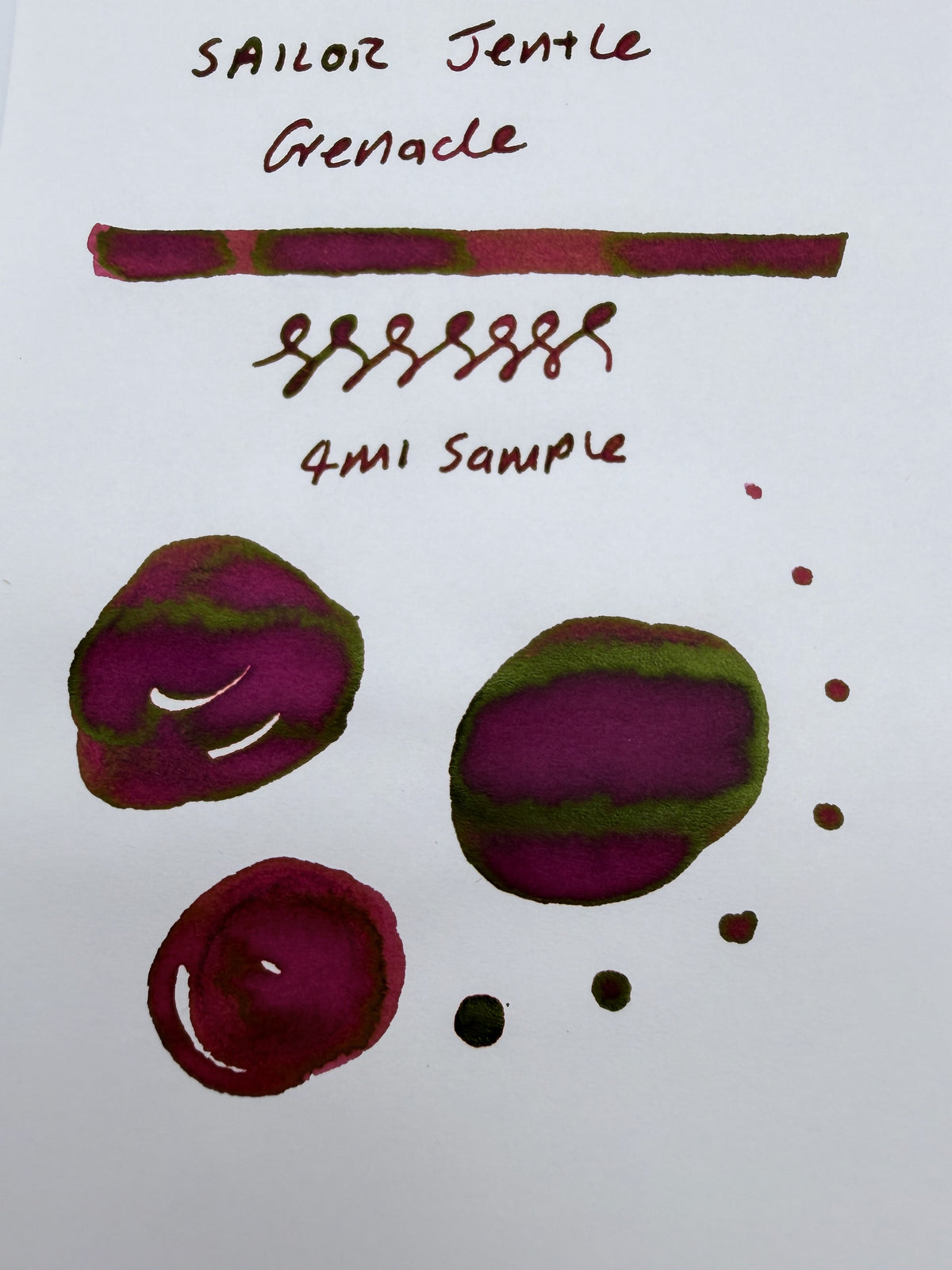 Sailor Jentle Grenade - 4ml Fountain Pen Ink Sample