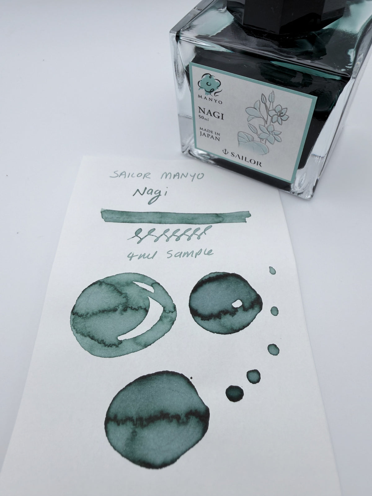 Sailor Manyo Nagi - 4ml Fountain Pen Ink Sample