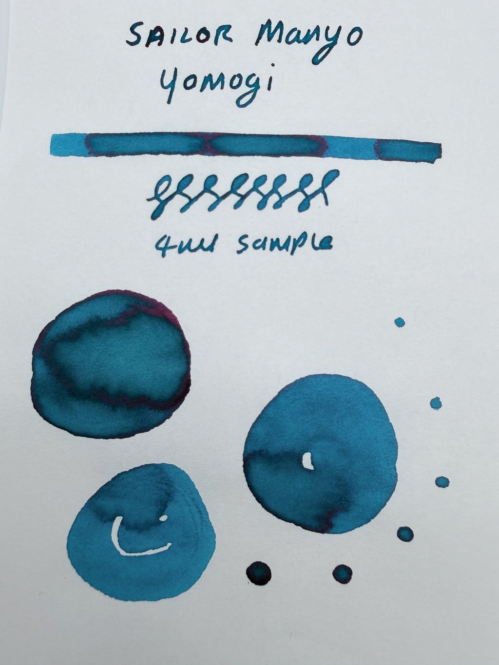Sailor Manyo Yomogi - 4ml Fountain Pen Ink Sample