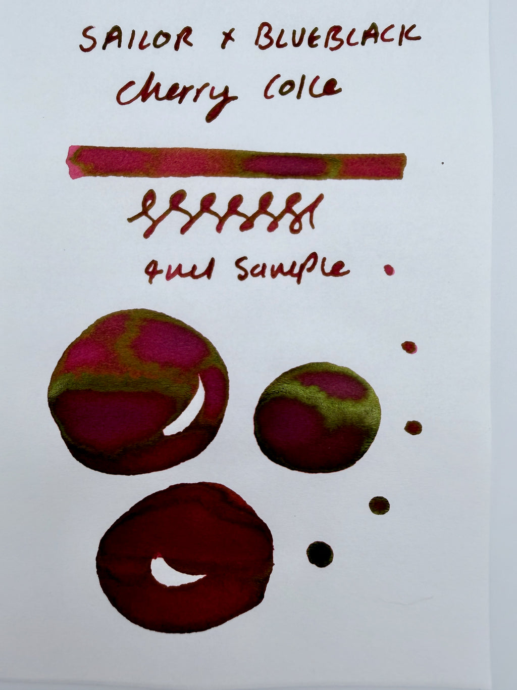 Sailor x BlueBlack Cherry Coke - 4ml Fountain Pen Ink Sample