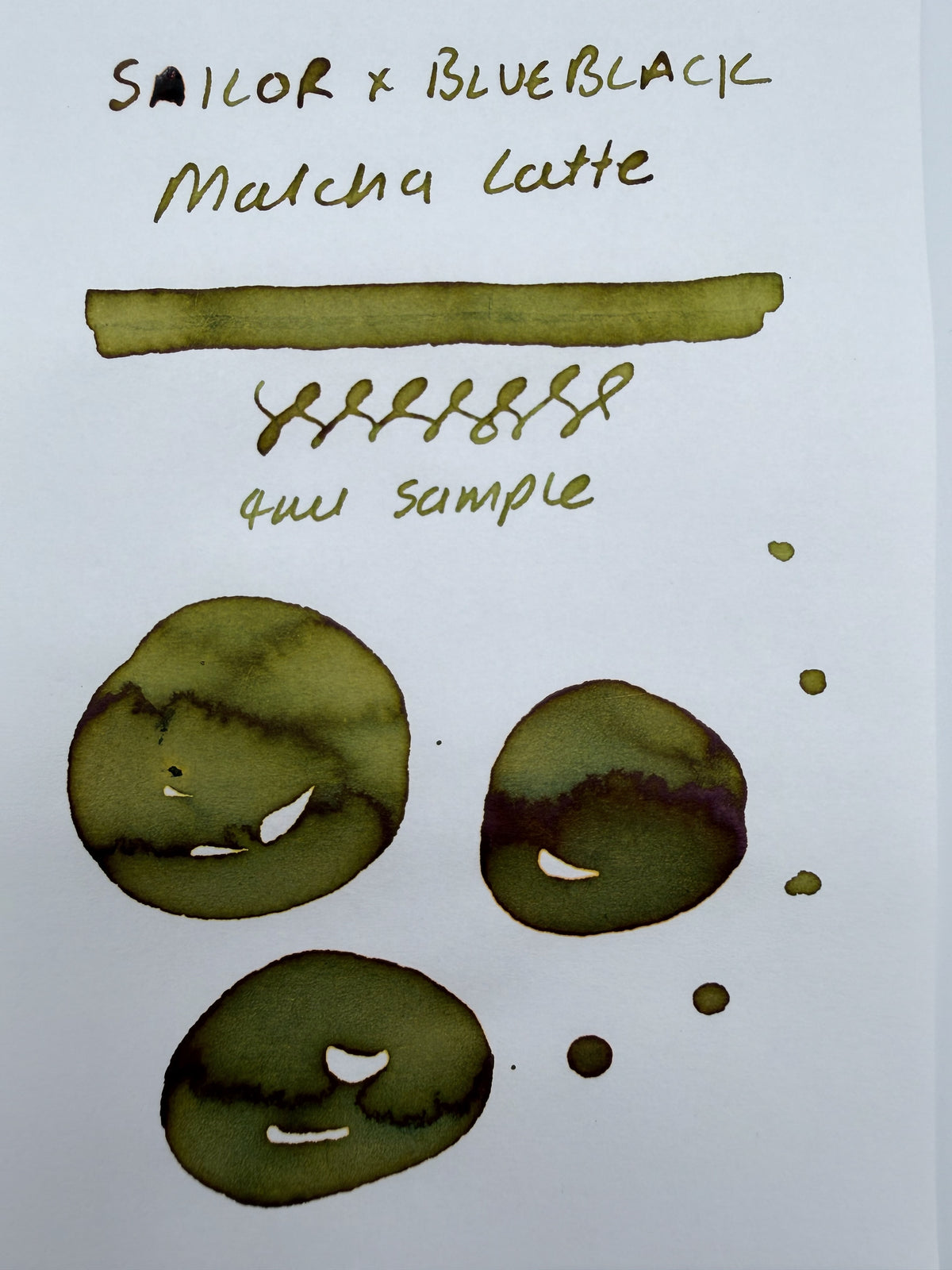 Sailor x BlueBlack Matcha Latte - 4ml Fountain Pen Ink Sample