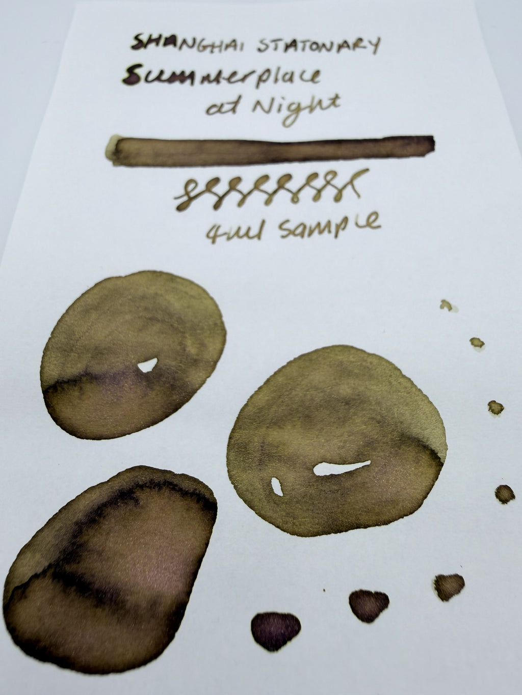 Shanghai Stationary Summerplace at Night — 4ml Fountain Pen Ink Sample
