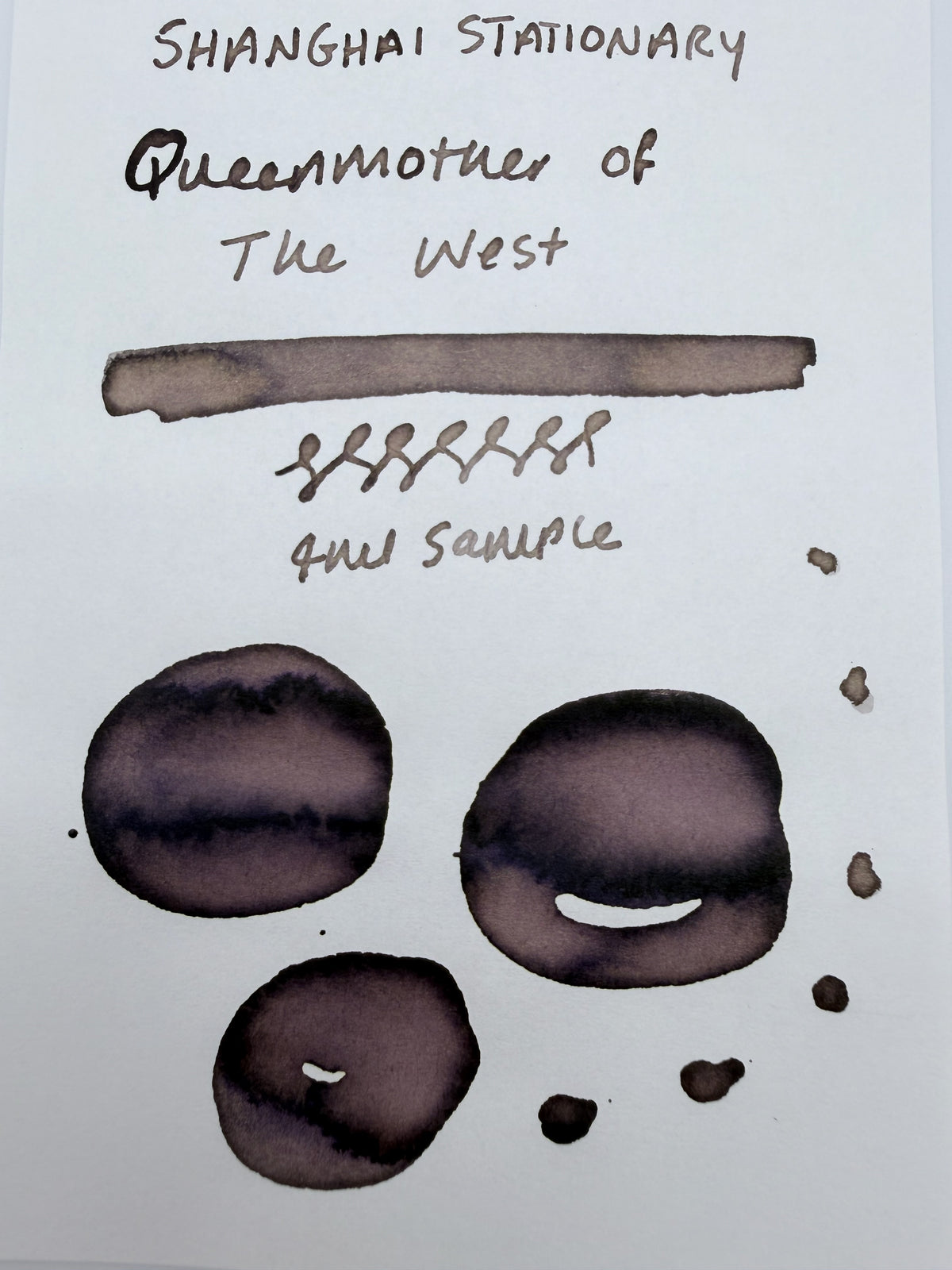Shanghai Stationary Queenmother of the West — 4ml Fountain Pen Ink Sample