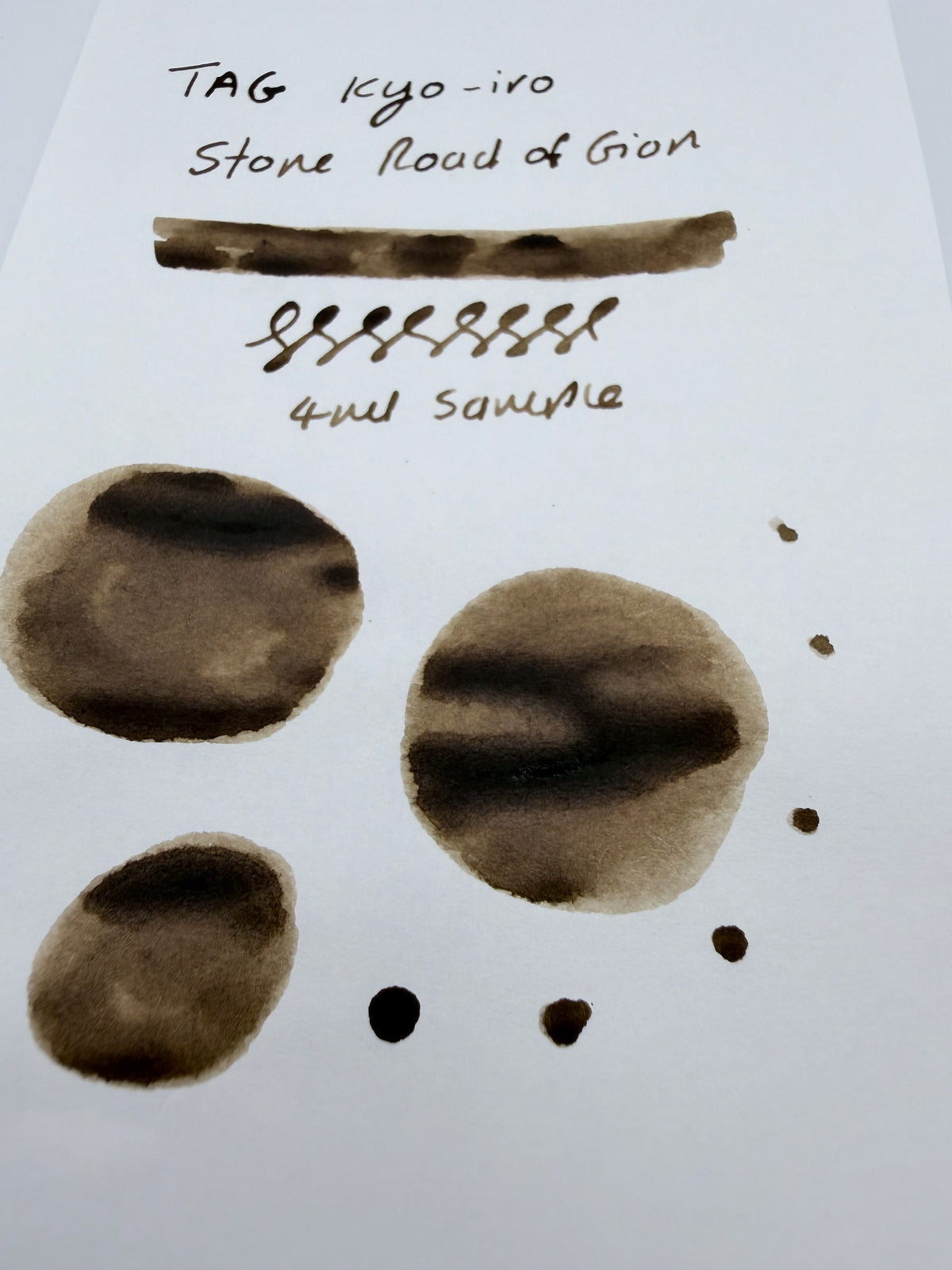 TAG Stationery kyo-iro Stone Road of Gion — 4ml Fountain Pen Ink Sample