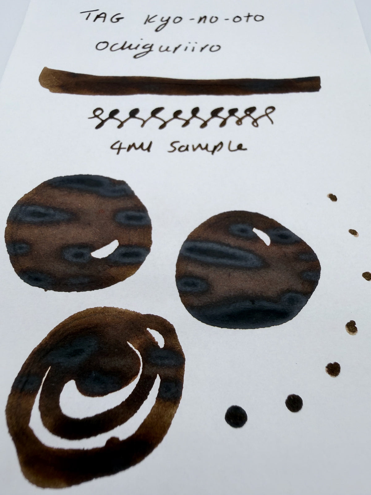 TAG Stationery kyo-no-oto Ochiguriio - 4ml Fountain Pen Ink Sample