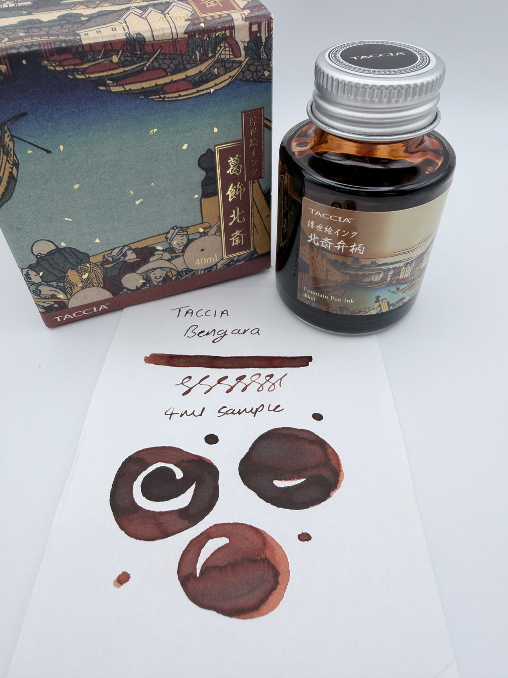 Taccia Ukiyo-e Hokusai Bengara - 4ml Fountain Pen Ink Sample
