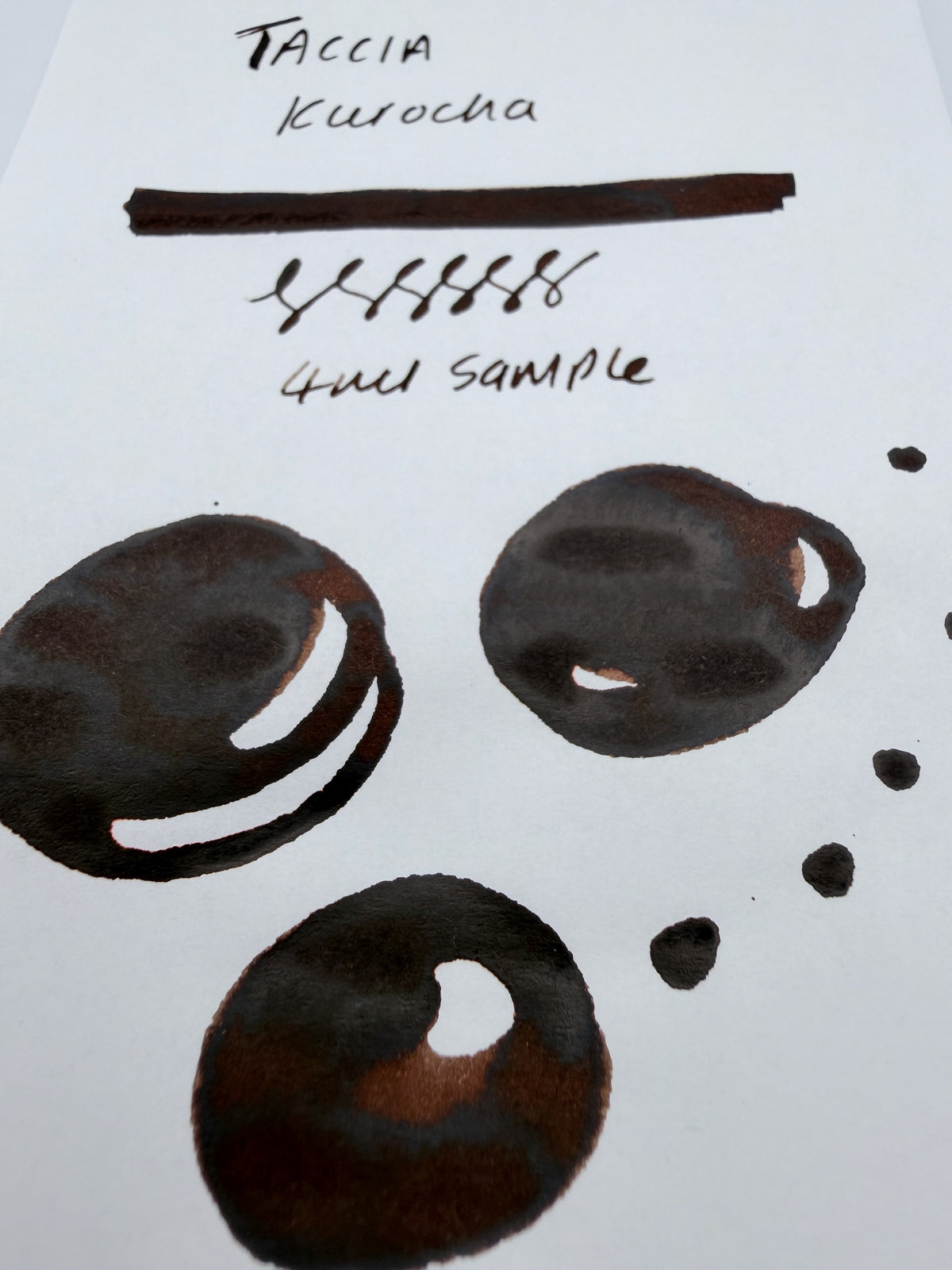 TACCIA Ukiyo-e Sharaku Kurocha — 4ml Fountain Pen Ink Sample