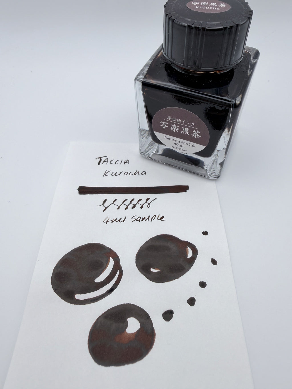 TACCIA Ukiyo-e Sharaku Kurocha — 4ml Fountain Pen Ink Sample