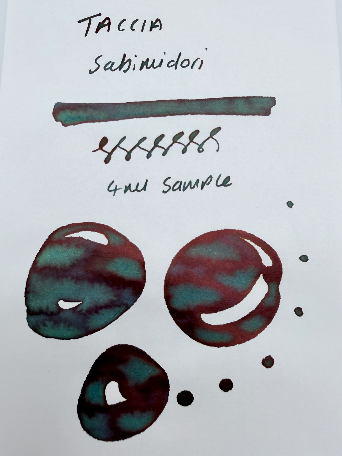 Taccia Ukiyo-e Hokusai Sabimidori — 4ml Fountain Pen Ink Sample