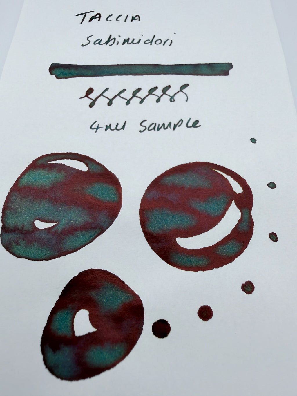 Taccia Ukiyo-e Hokusai Sabimidori — 4ml Fountain Pen Ink Sample