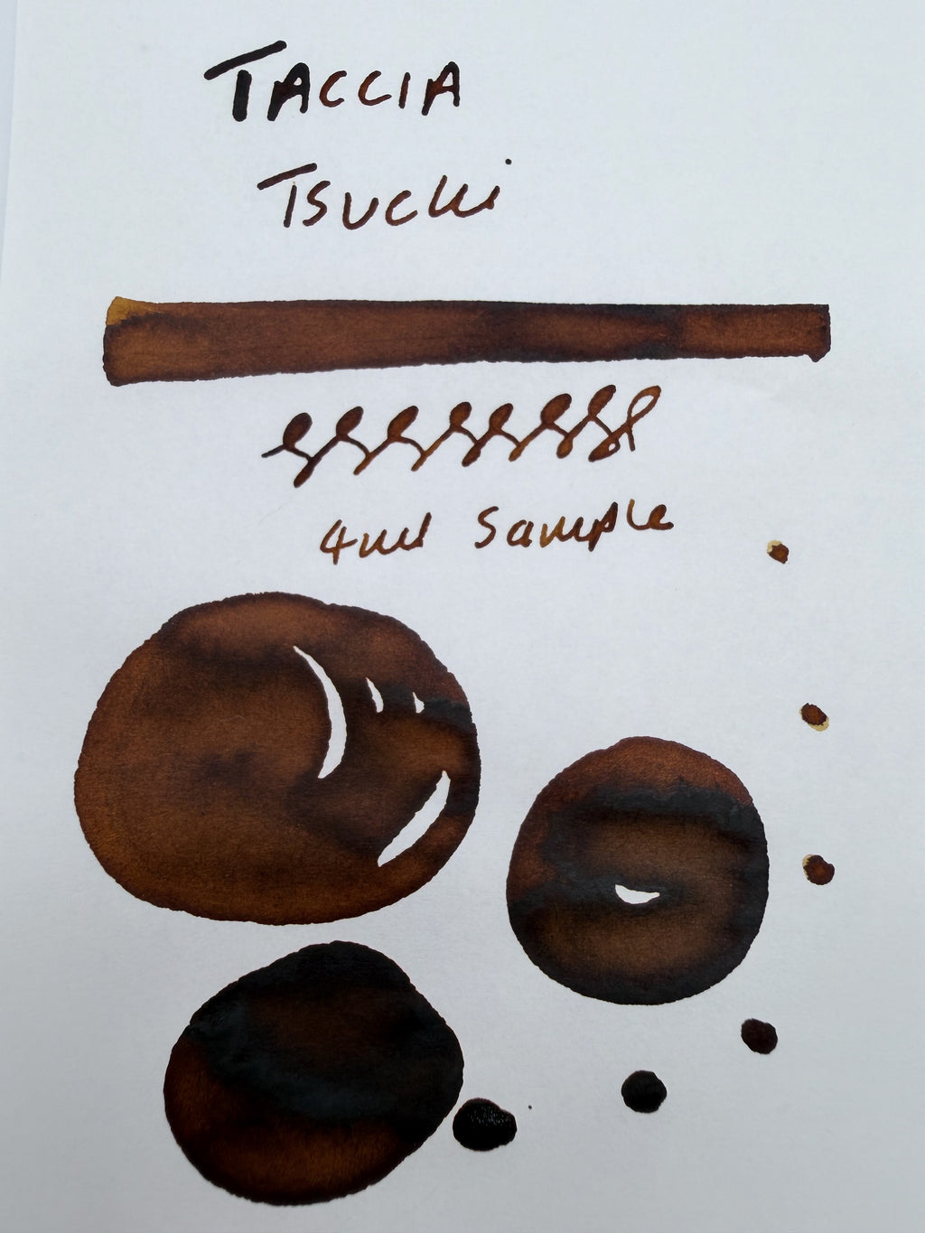 TACCIA Sunaoiro Tsuchi (Golden Wheat) - 4ml Fountain Pen Ink Sample