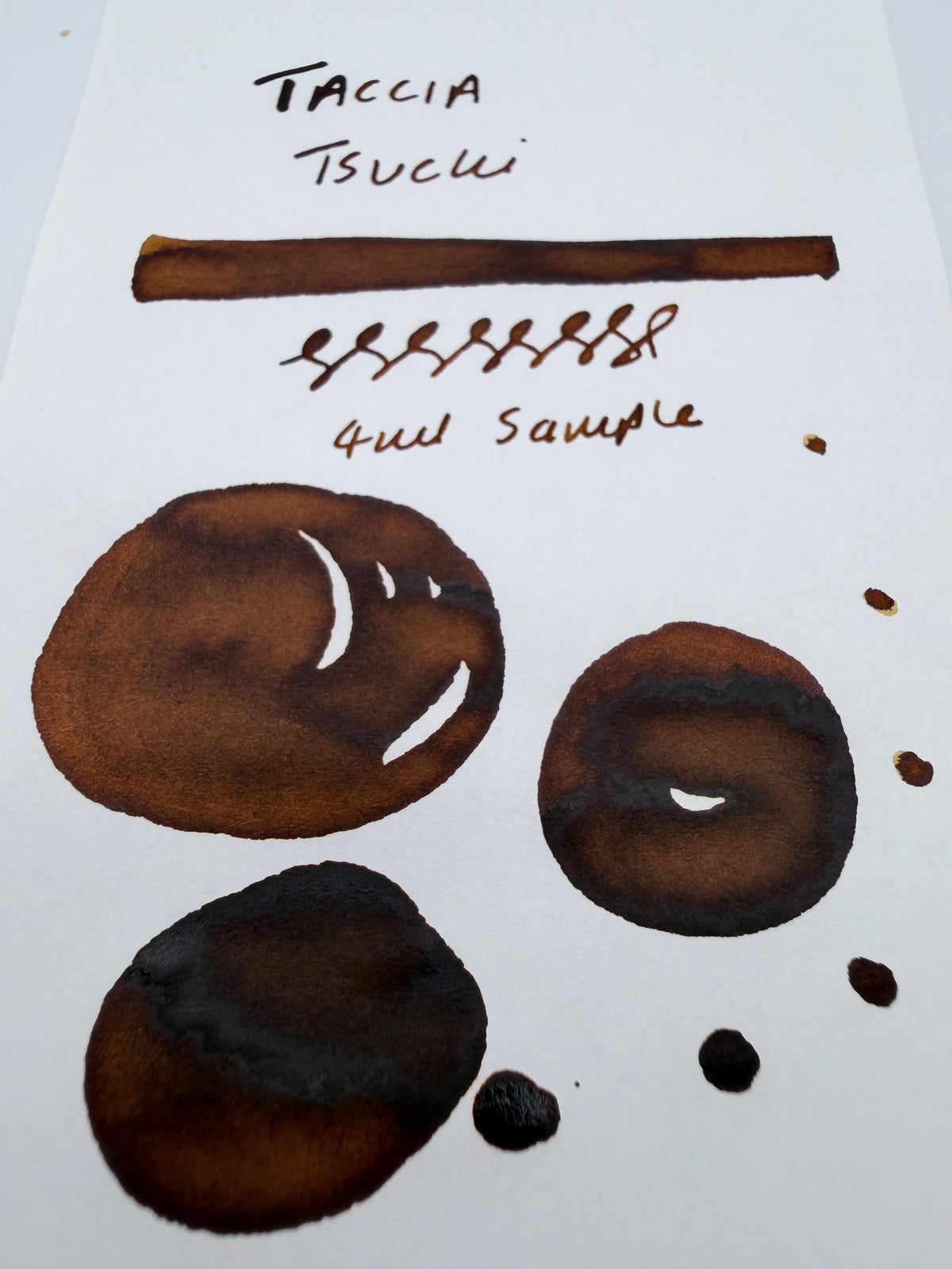 TACCIA Sunaoiro Tsuchi (Golden Wheat) - 4ml Fountain Pen Ink Sample