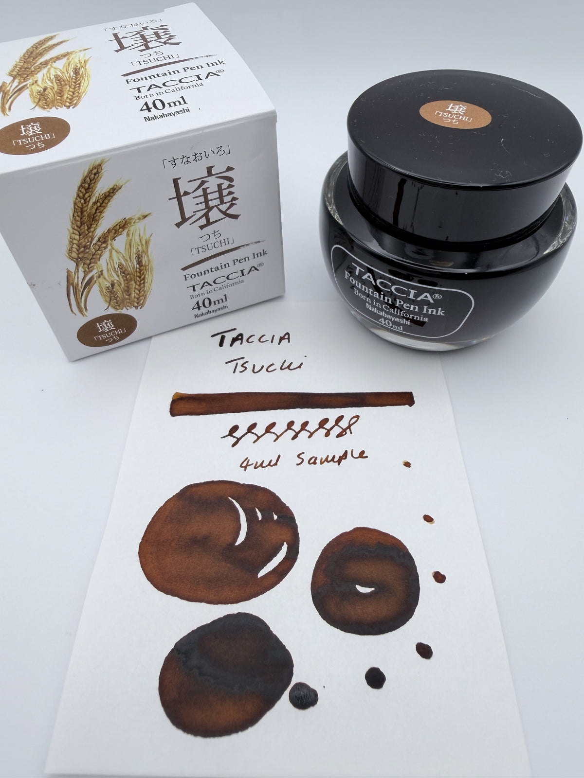 TACCIA Sunaoiro Tsuchi (Golden Wheat) - 4ml Fountain Pen Ink Sample