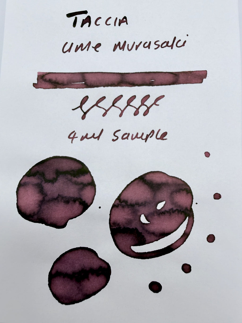 TACCIA Ukiyo-e Utamaro Ume Murasaki — 4ml Fountain Pen Ink Sample