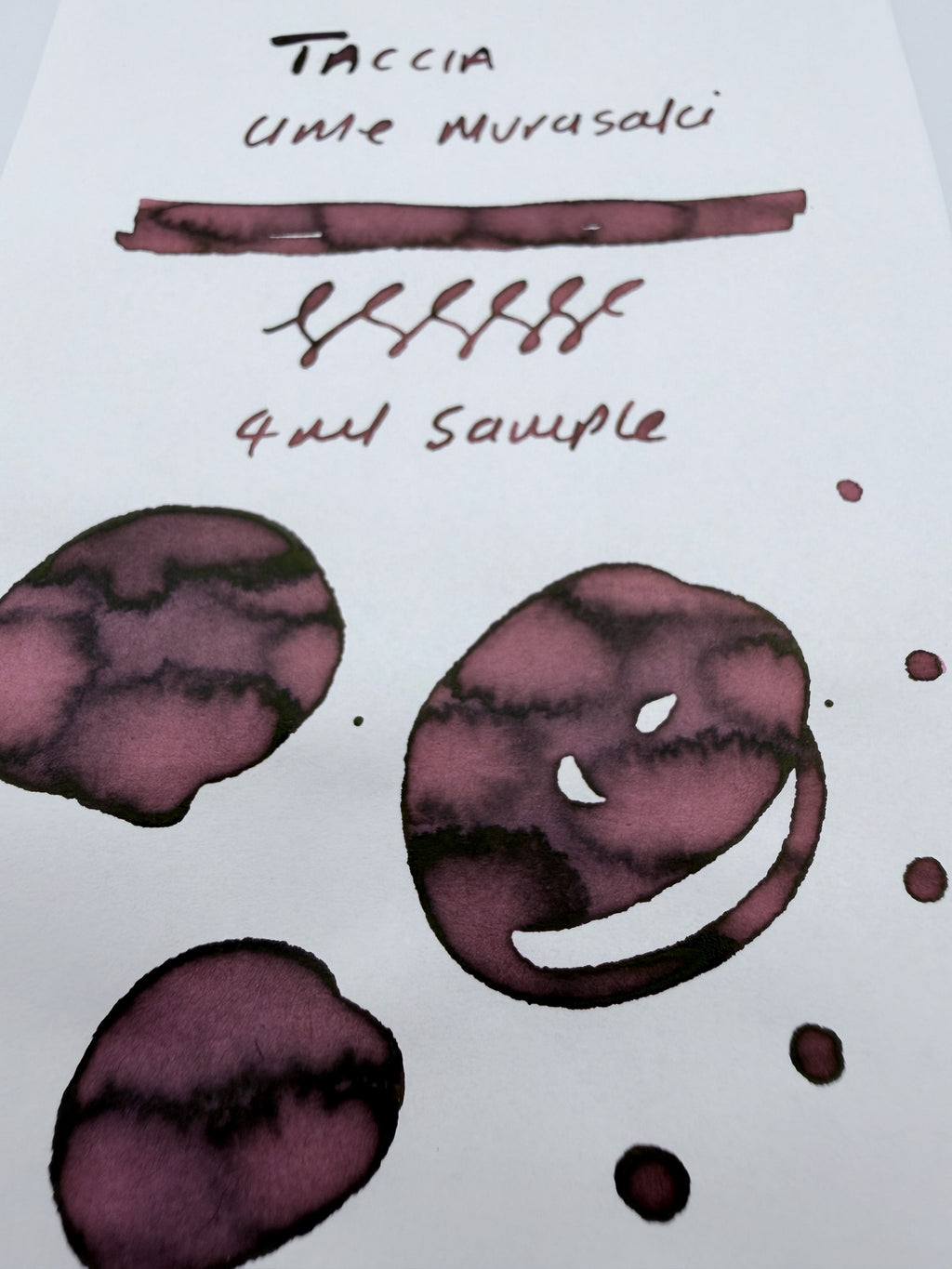 TACCIA Ukiyo-e Utamaro Ume Murasaki — 4ml Fountain Pen Ink Sample