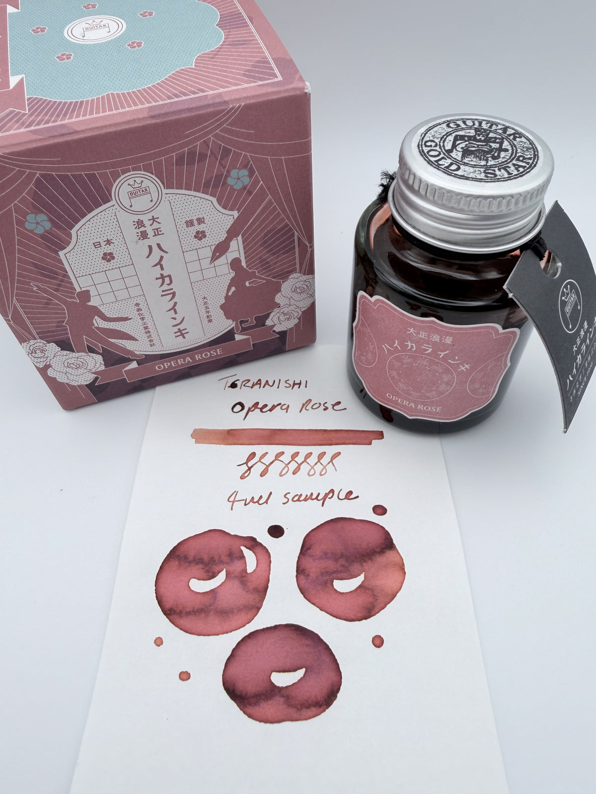Teranishi Guitar Taisho Roman Haikara Opera Rose - 4ml Fountain Pen Ink Sample