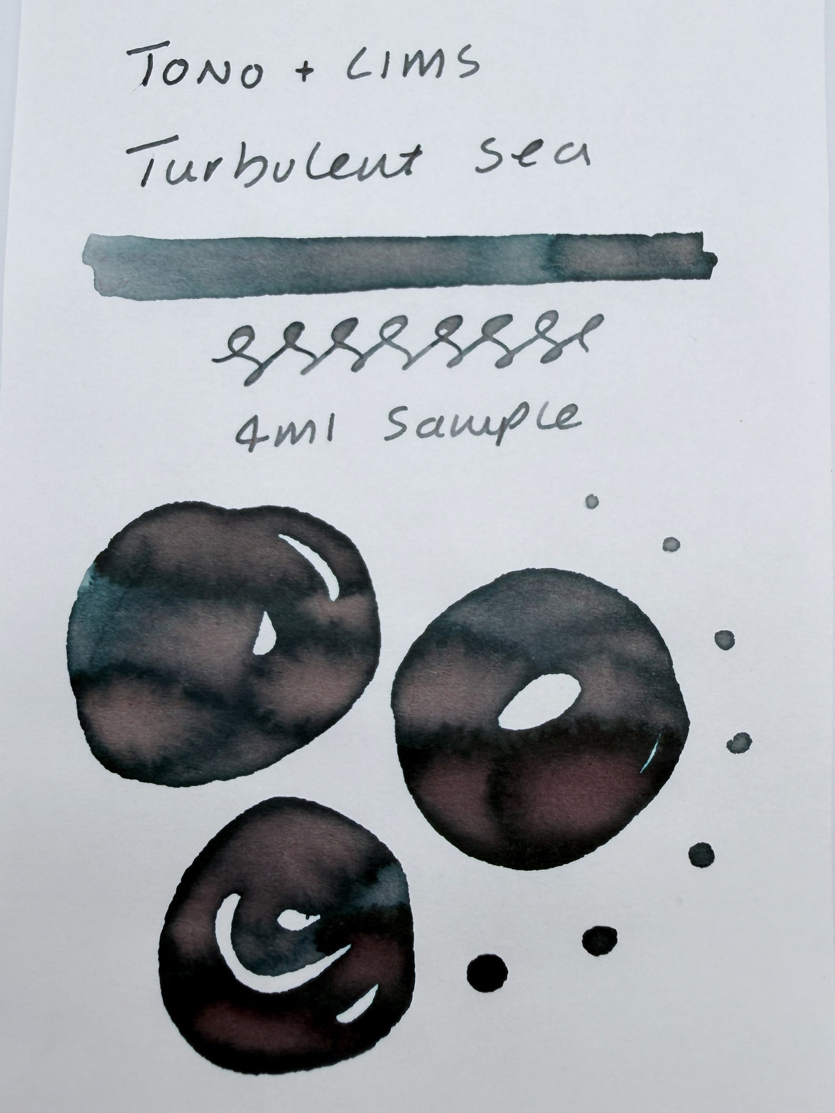 Tono & Lims Beyond the Horizon Turbulent Sea - 4ml Fountain Pen Ink Sample