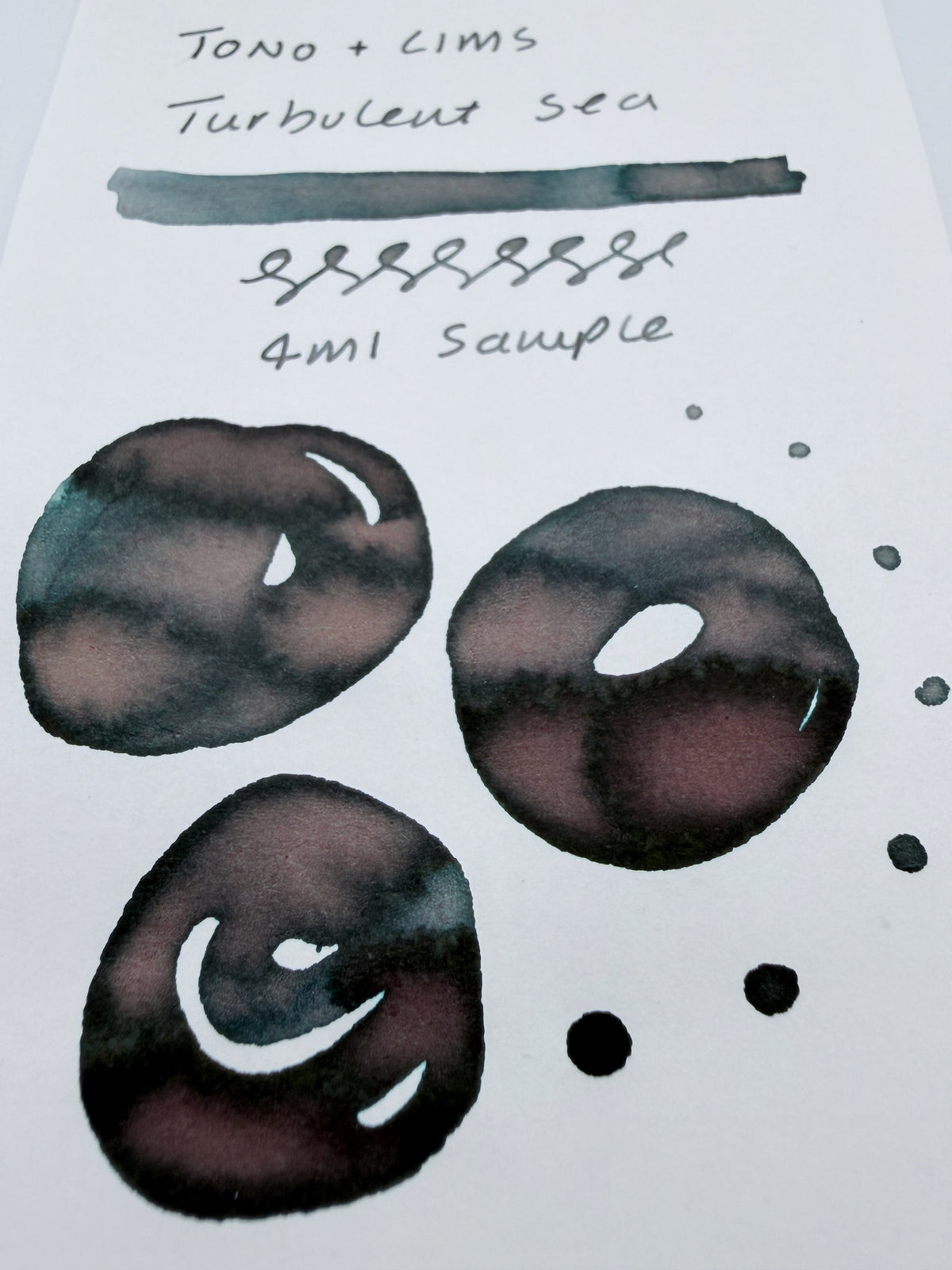 Tono & Lims Beyond the Horizon Turbulent Sea - 4ml Fountain Pen Ink Sample