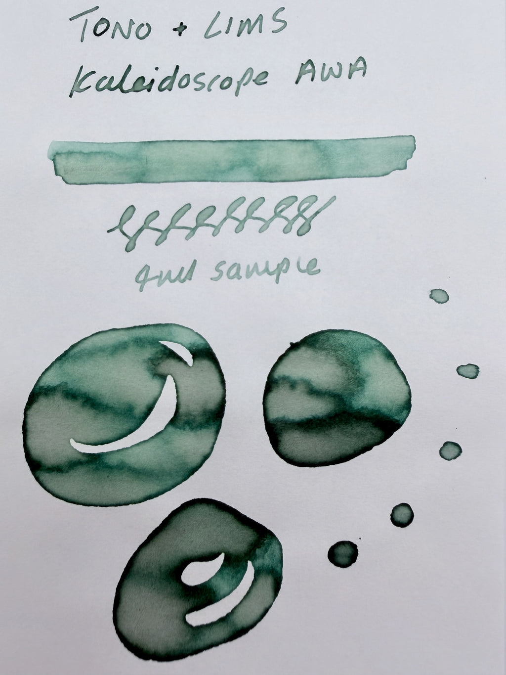 Tono & Lims Kaleidoscope Pure AWA — 4ml Fountain Pen Ink Sample