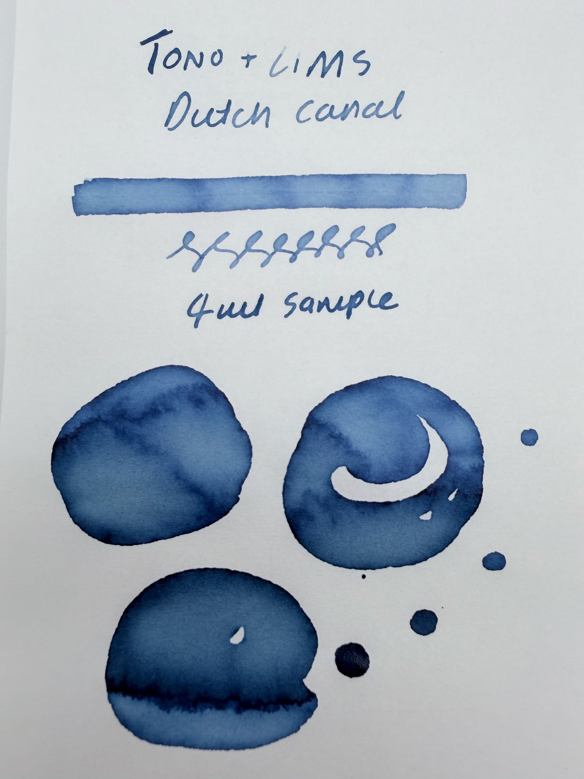 Tono & Lims Dutch Canal — 4ml Fountain Pen Ink Sample