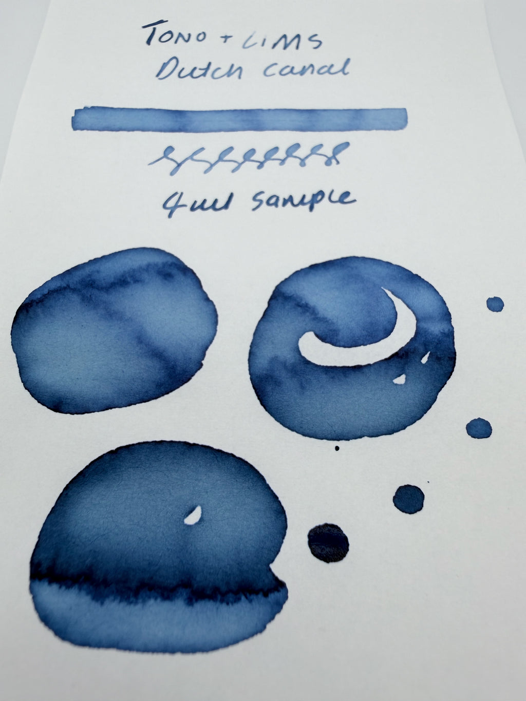 Tono & Lims Dutch Canal — 4ml Fountain Pen Ink Sample